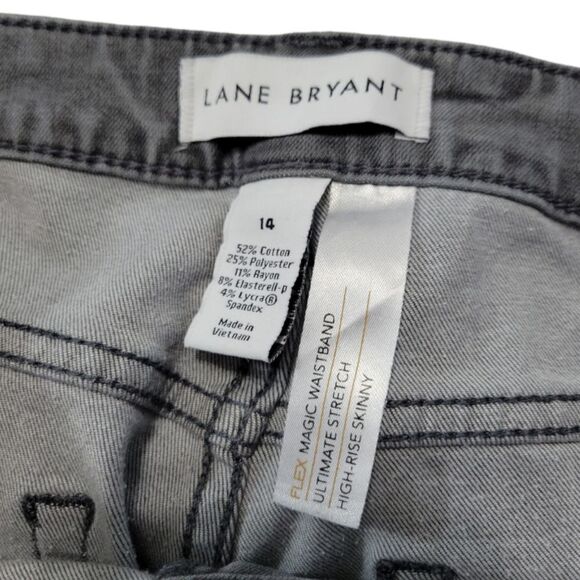 Lane Bryant Jeans Size 14 W33"x27" Flex Magic Waistband Ultimate Stretch Skinny - Picture 10 of 10